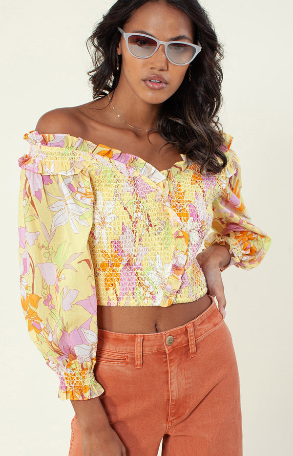 Lucine Top, color_yellow