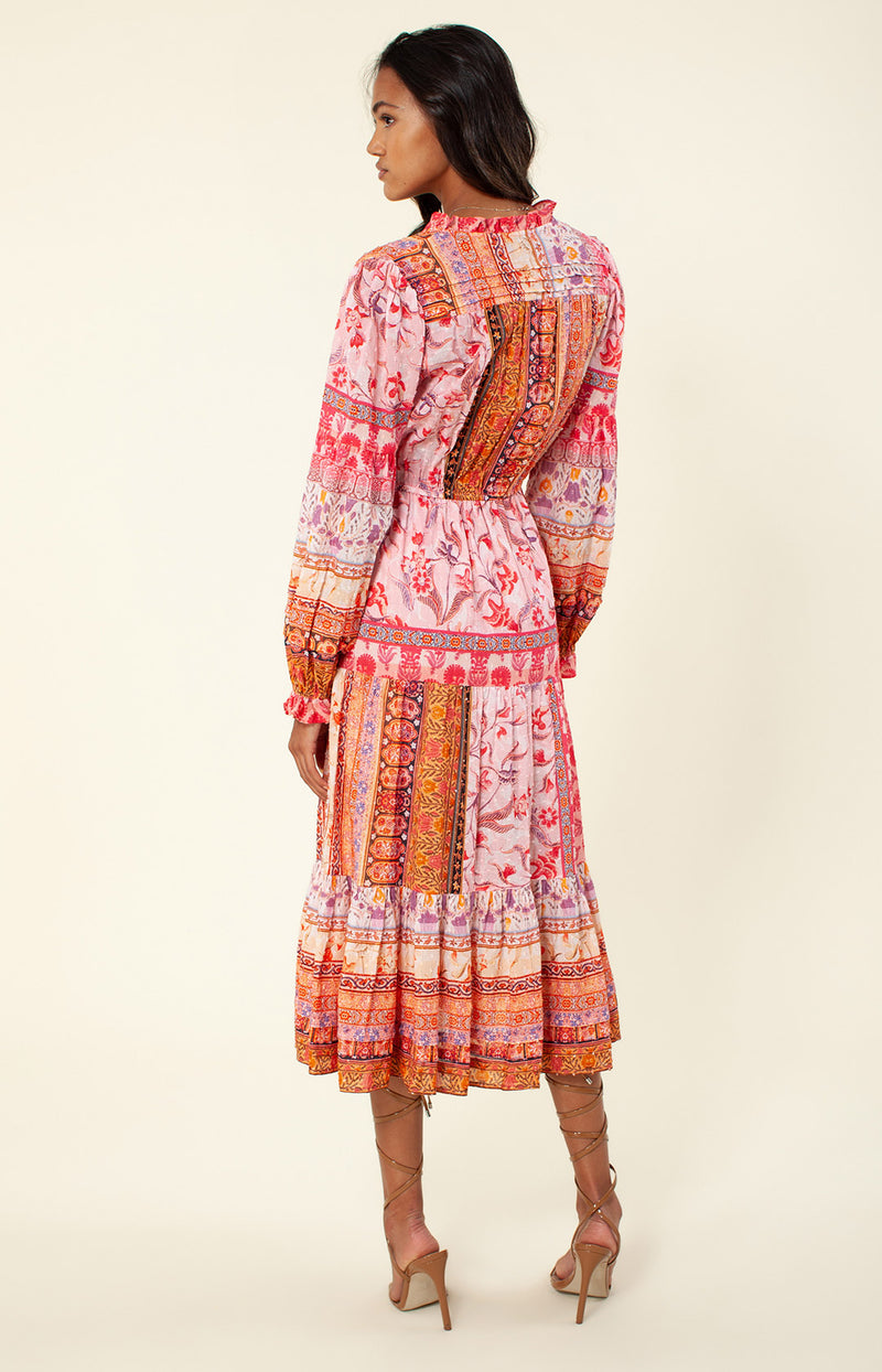 Danae Midi Dress, color_pink