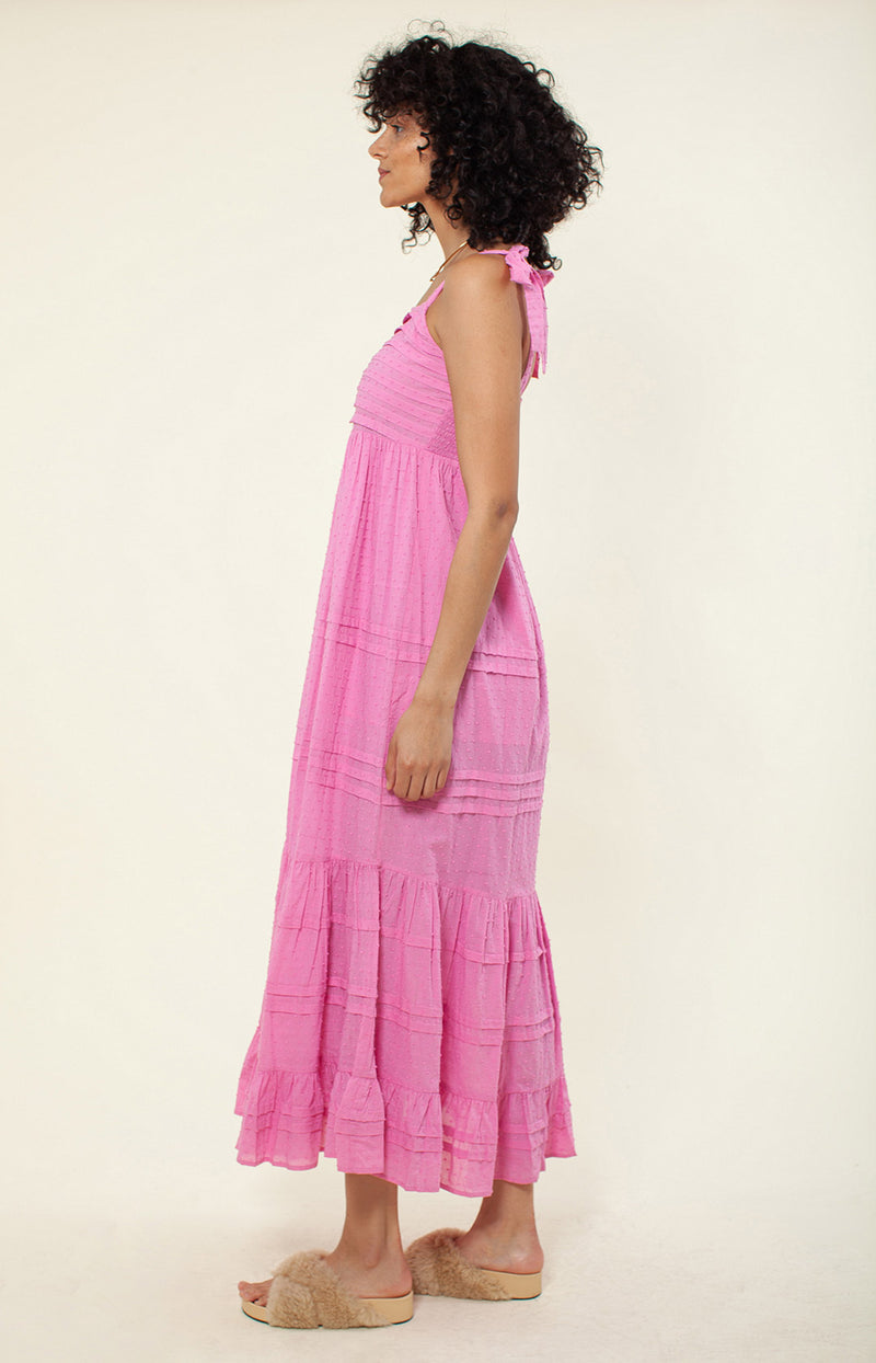 Sayen Solid Maxi Dress, color_pink