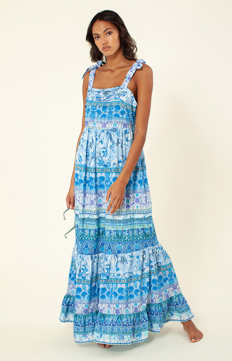 Sayen Print Maxi Dress, color_blue