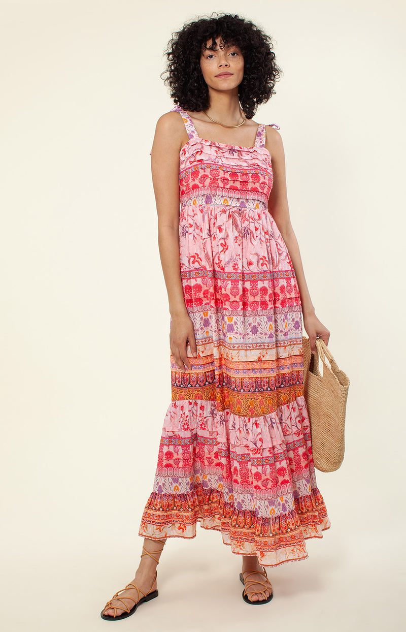 Sayen Print Maxi Dress, color_pink