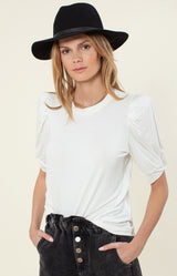 Questa Solid Jersey Top, color_white