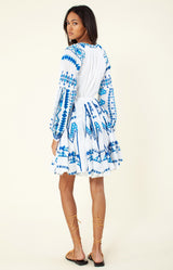 Ravin Embroidered Dress, color_blue