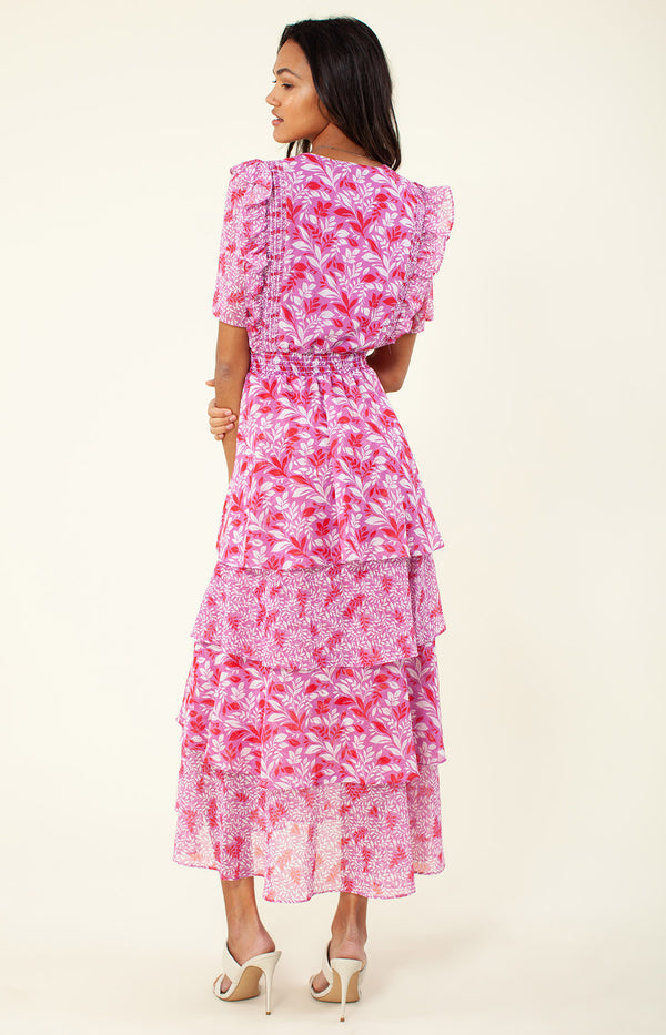 Marah Tiered Dress, color_violet