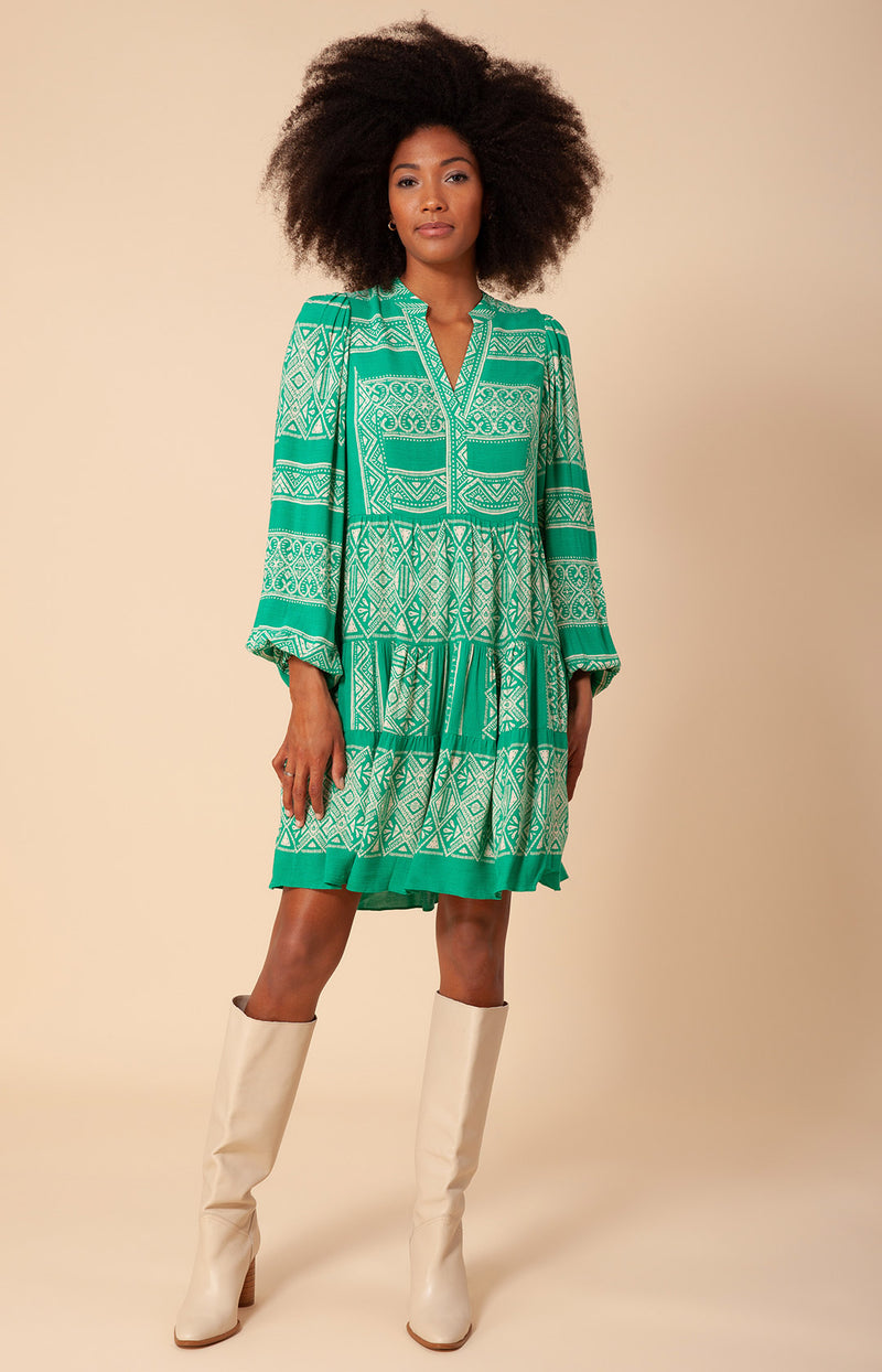 Alona Dress, color_green