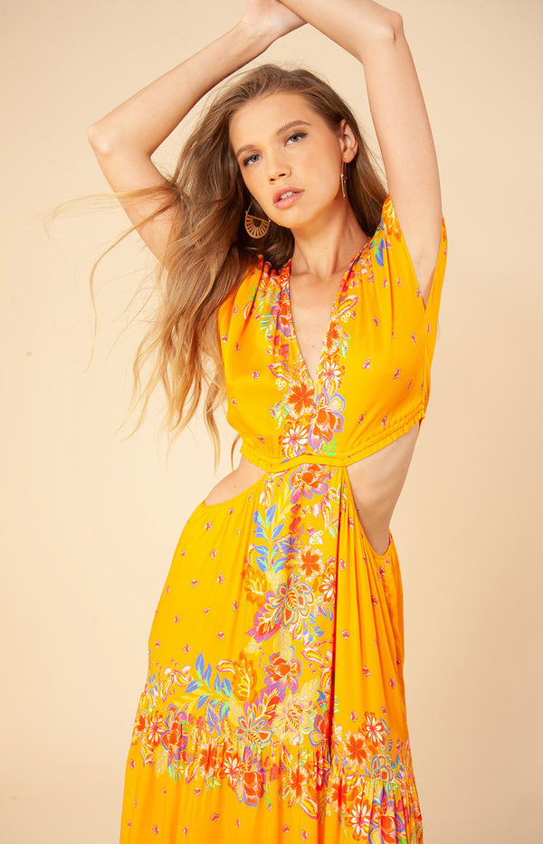 Effie Cut Out Maxi Dress, color_orange