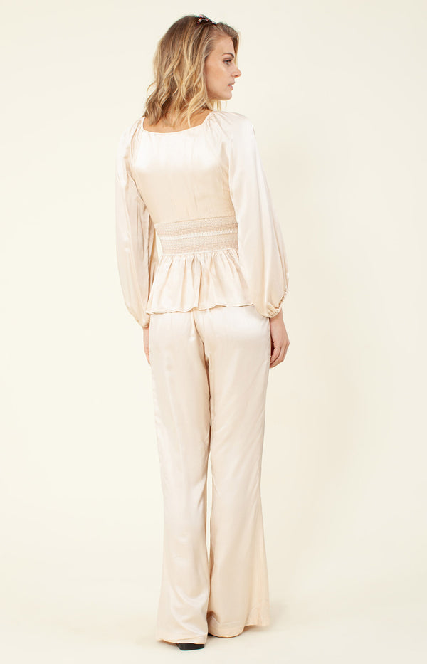 Faena Solid Silk Pant, color_ivory