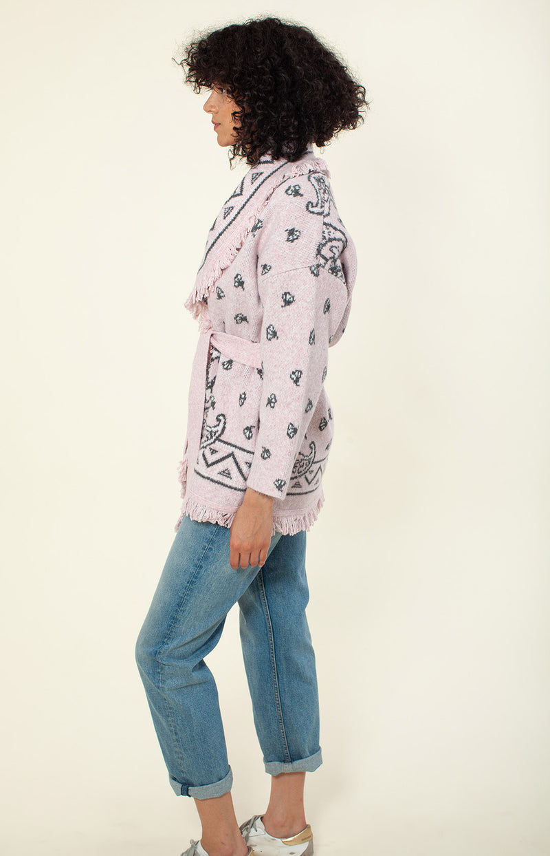 Jacqueline Jacquard Wrap Sweater, color_pink