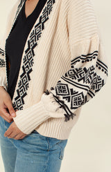 Isabelle Jacquard  Sweater, color_ivory