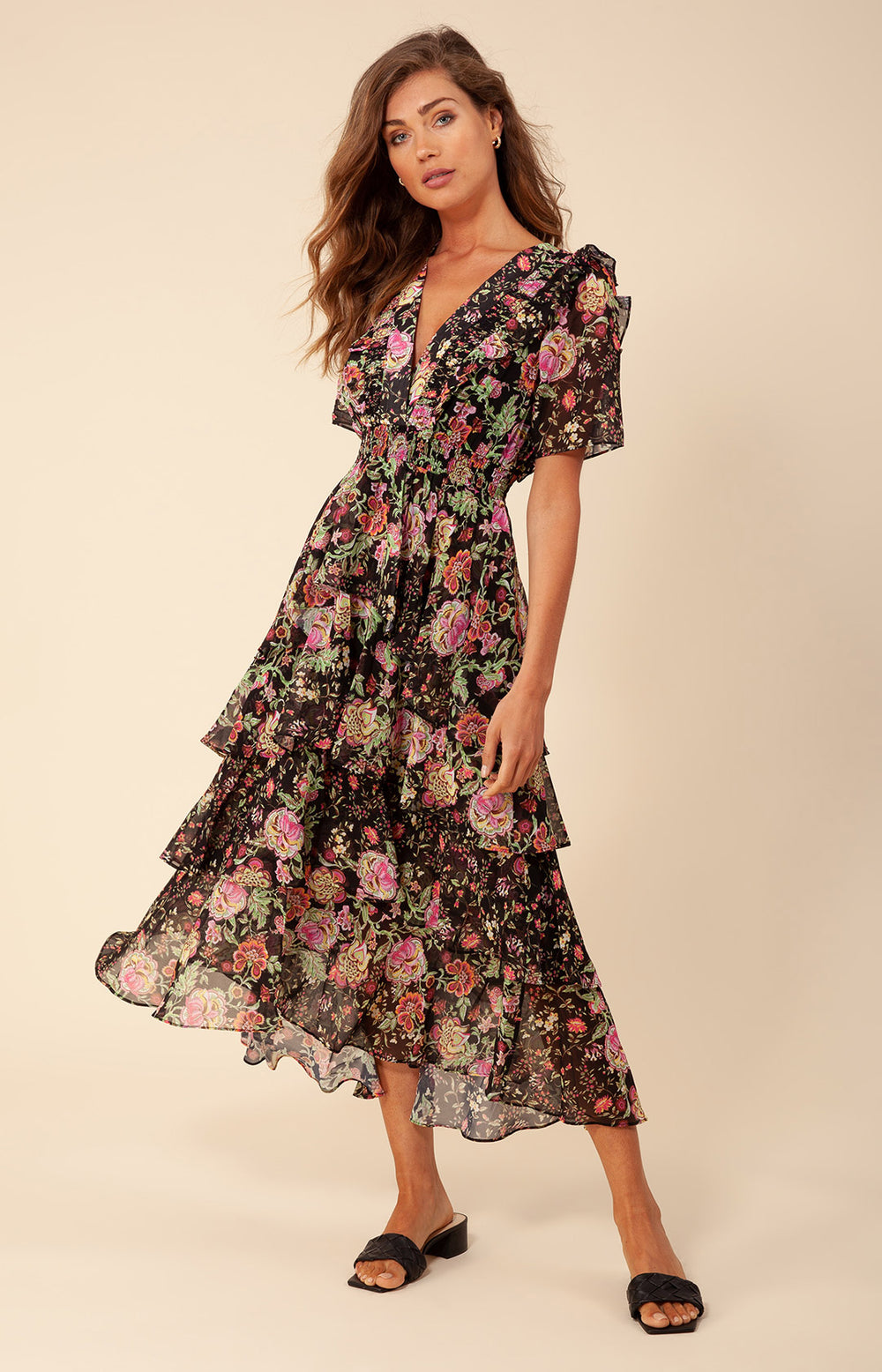 Maison Celon wavy tile pattern dress 同型 wavy tile pattern dress – célon