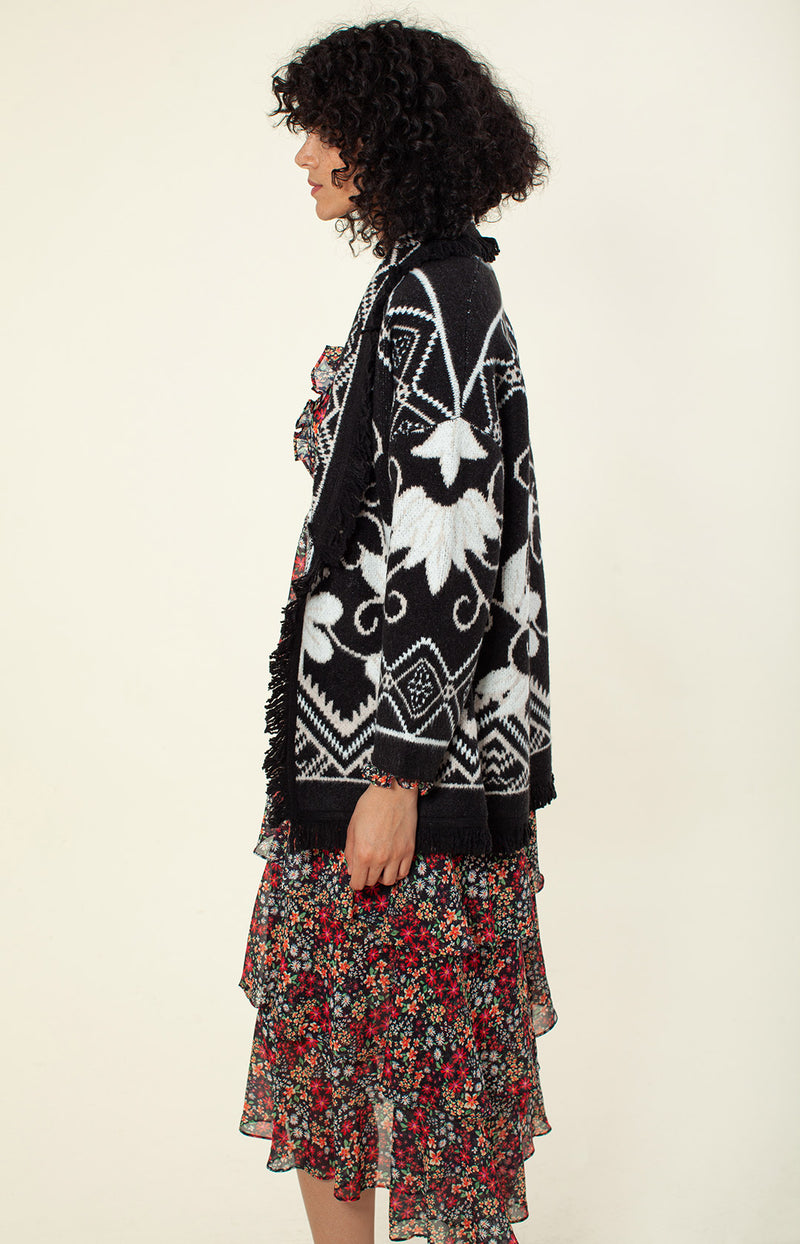 Romina Jacquard Sweater, color_black