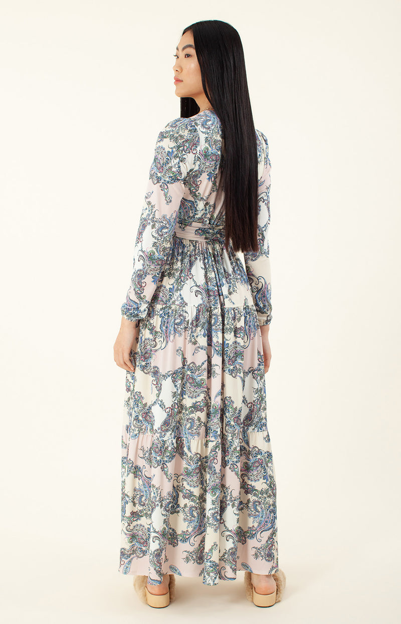 Naomi Jersey Maxi Dress, color_ivory