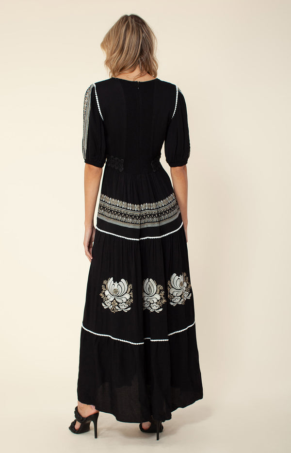 Ignia Maxi Dress, color_black