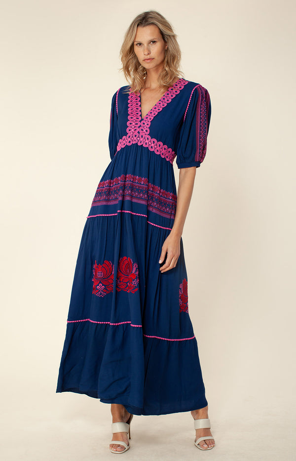 Ignia Maxi Dress, color_navy