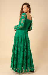Saige Lace Maxi Dress, color_emerald