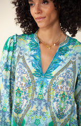 Madison Top *Beaded*, color_blue