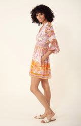 Edlynn Chiffon Dress, color_pink