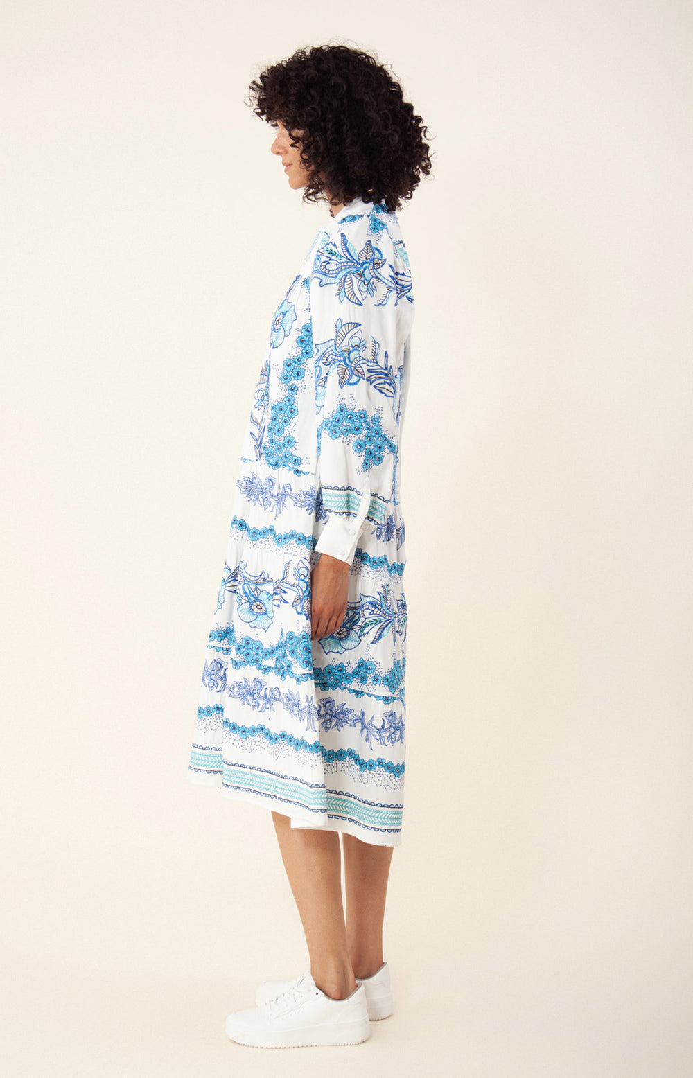 Janina Embroidered Midi Dress