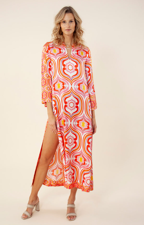 Karina Caftan Dress, color_orange