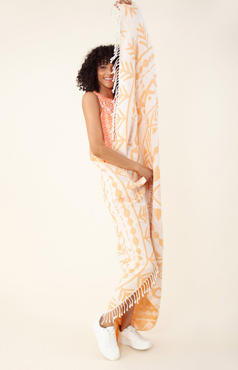 Omaria Jacquard Towel, color_orange