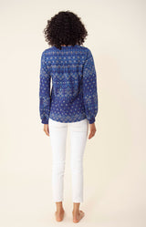 Mimi Embroidered Top, color_navy