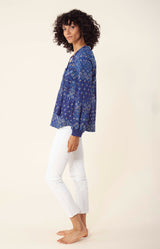 Mimi Embroidered Top, color_navy