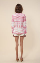 Mimi Embroidered Top, color_pink