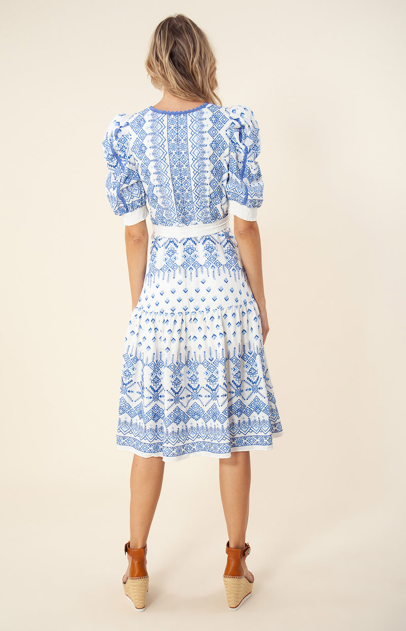 Logan Embroidered Midi Dress, color_blue