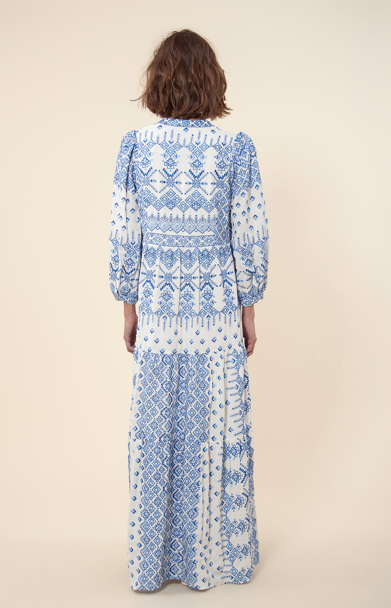 Clary Embroidered Maxi Dress, color_blue