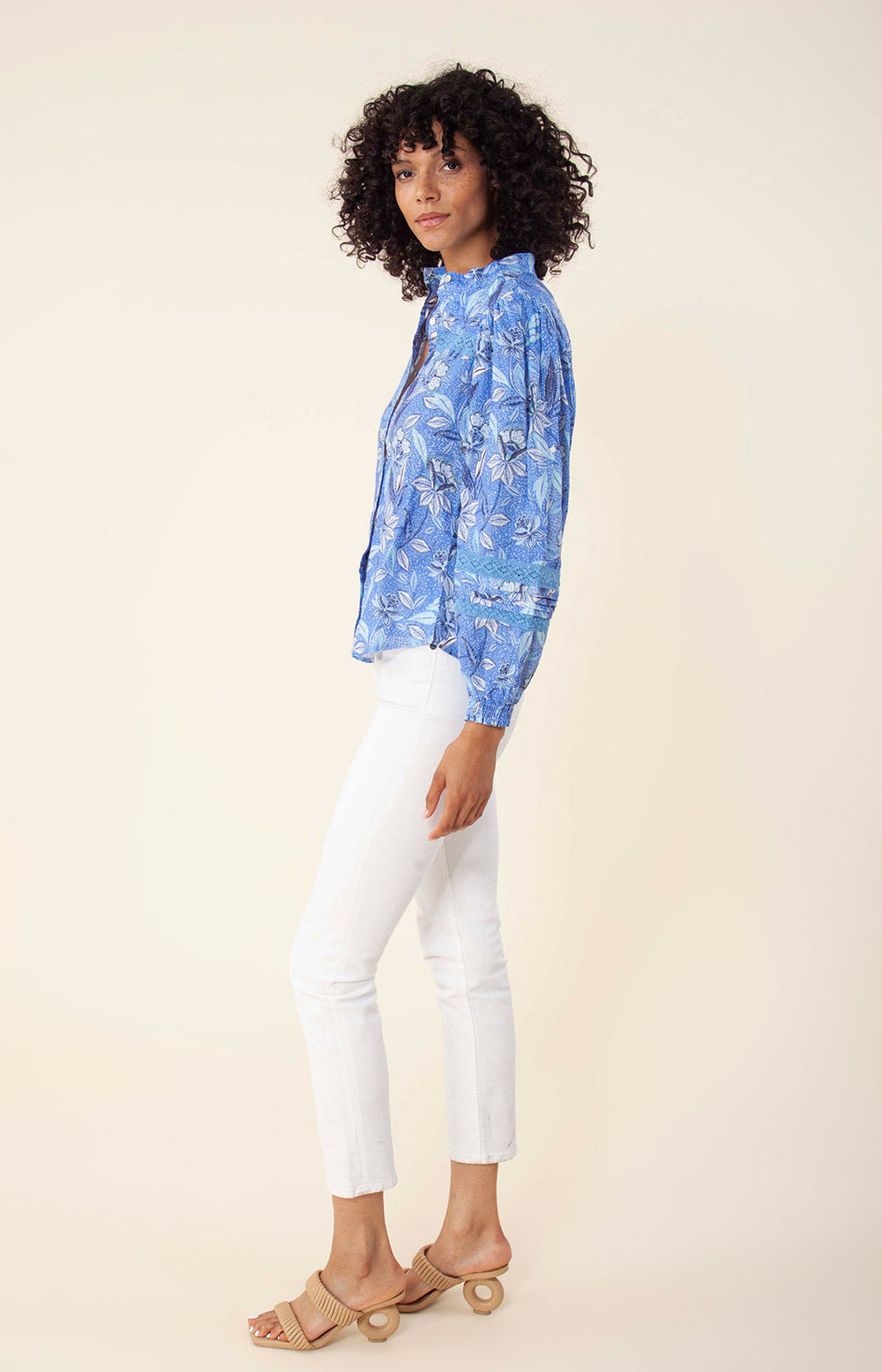 Angelina Linen Top