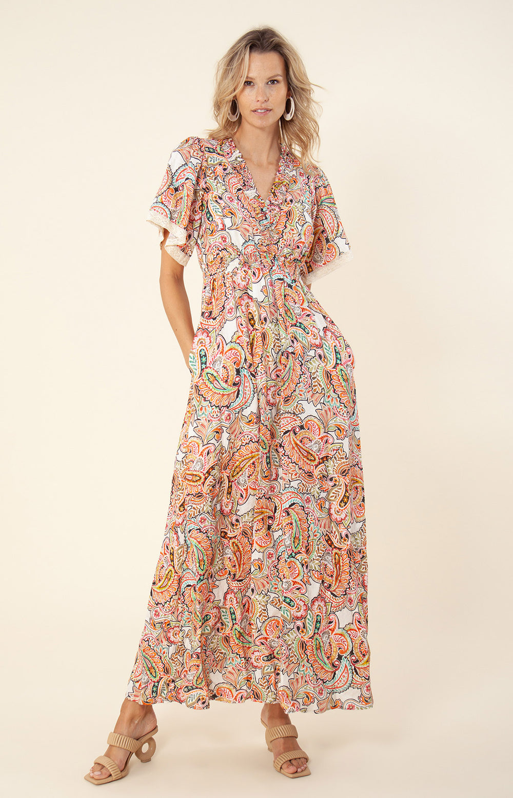 Rhona Linen Maxi Dress