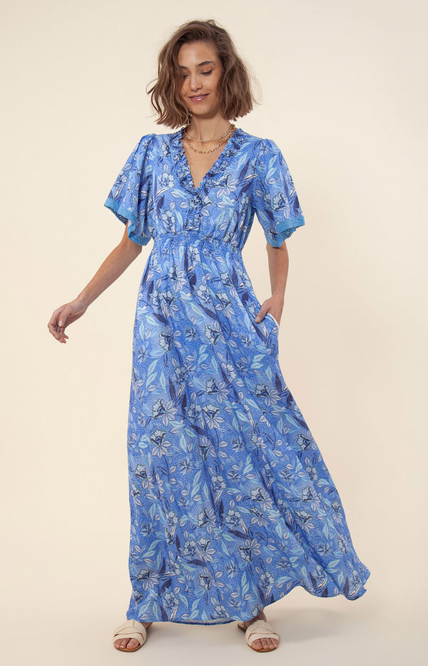 Rhona Linen Maxi Dress, color_periwinkle