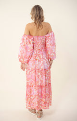 Ilona Chiffon Maxi Dress, color_pink