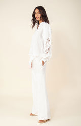 Bronwyn Solid Linen Pant, color_ivory