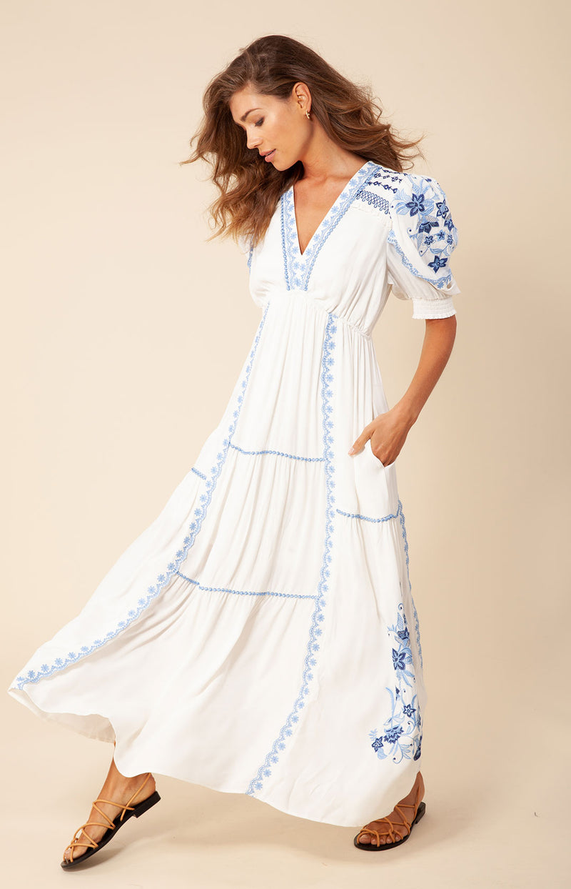Stephanie Embroidered Maxi Dress, color_blue