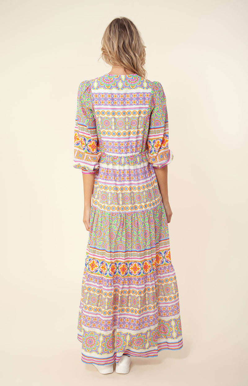 Elspeth Voile Maxi Dress, color_pink
