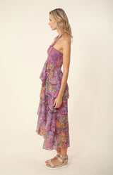 Kestrel Chiffon Smocked Dress, color_pink