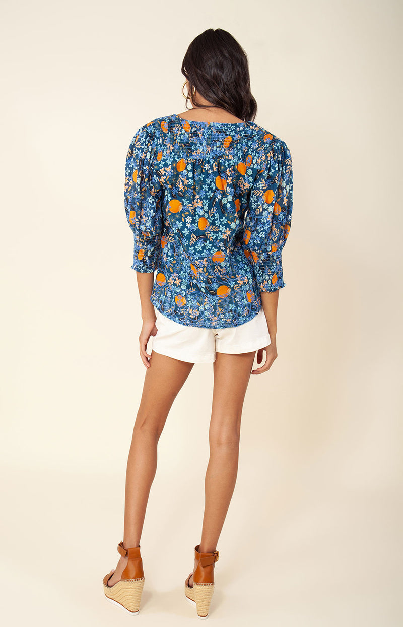 Maika Embroidered Eyelet Top, color_blue