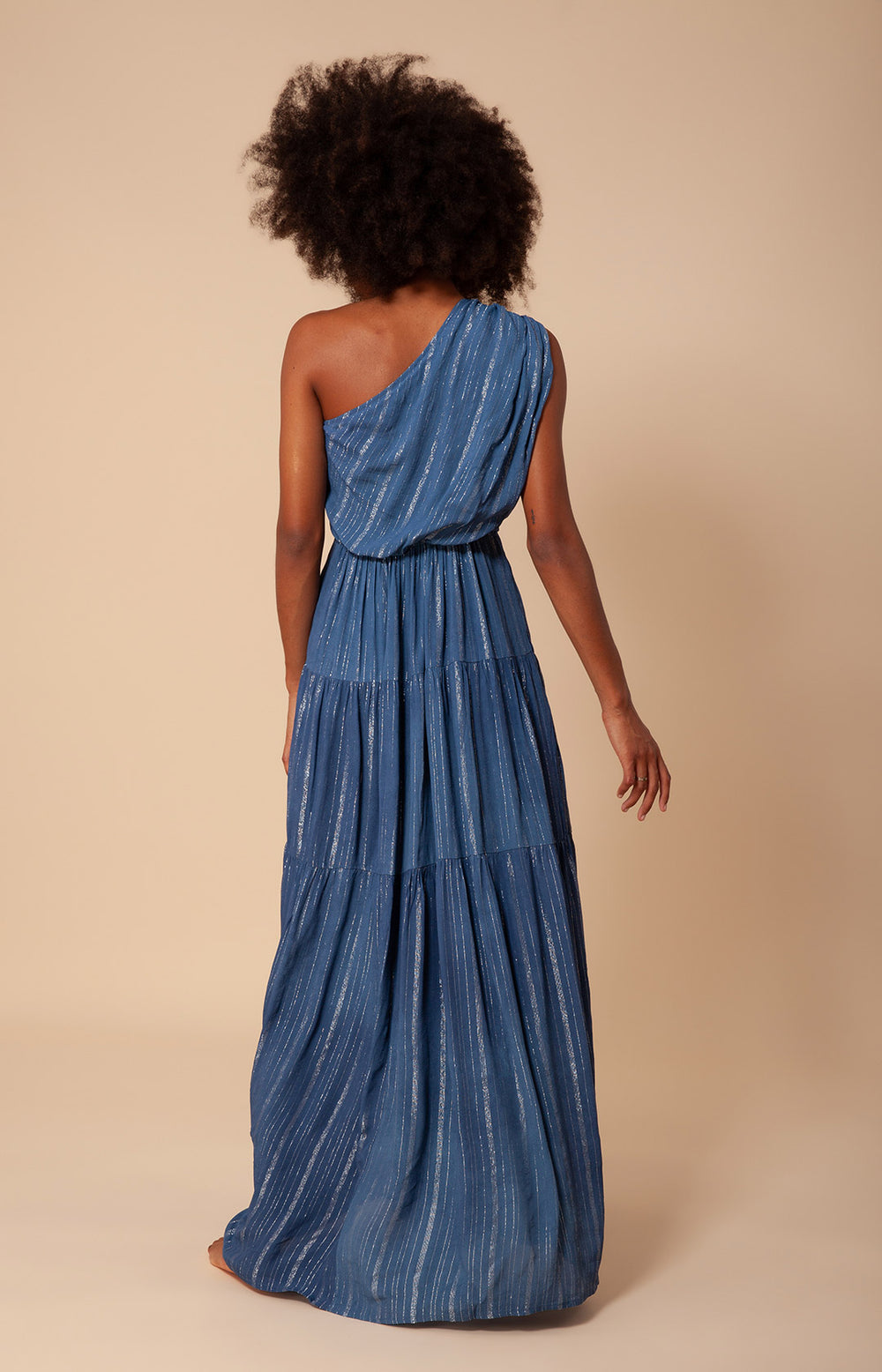 LIP MAXI DRESS / ASH GRAY