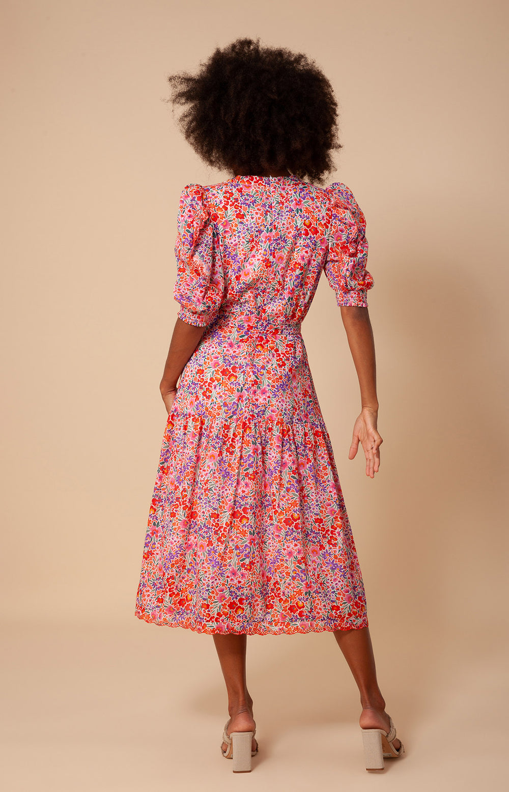 cotton voile midi dress Matilde Voile Midi Dress Red / XS
