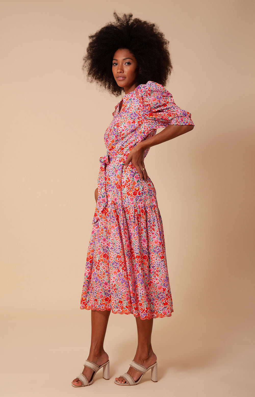 Hale Bob - Matilde Voile Midi Dress Blue S / Blue