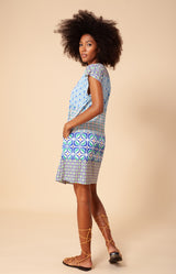 Carenza Jersey Dress *Beaded*, color_blue