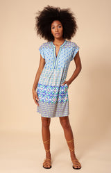 Carenza Jersey Dress *Beaded*, color_blue