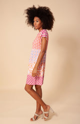 Carenza Jersey Dress *Beaded*, color_pink