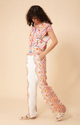 Malika Linen Pant, color_coral