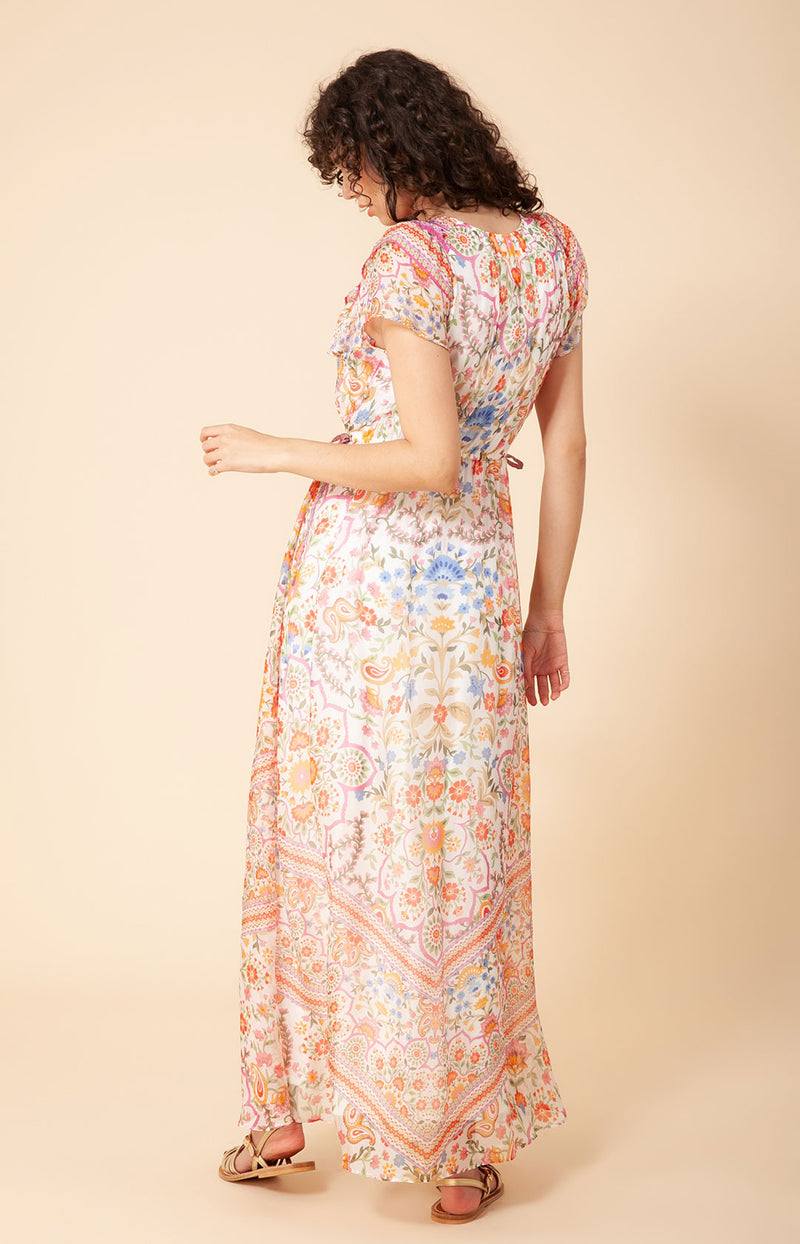 Marlee Chiffon Maxi Dress, color_coral