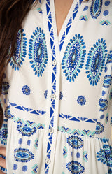 Hania Button Maxi Dress, color_blue