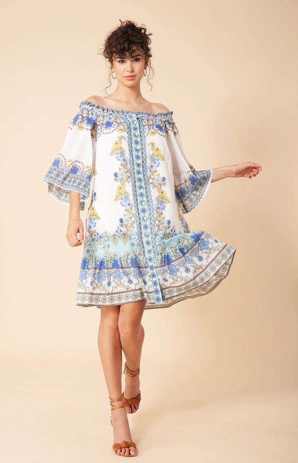 Farah Voile Dress, color_blue