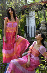 Pearl Voile Maxi Dress, color_pink